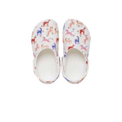 CHARACTER PRINT CLOG K UNICORN BLANCO-MULTICOLOR