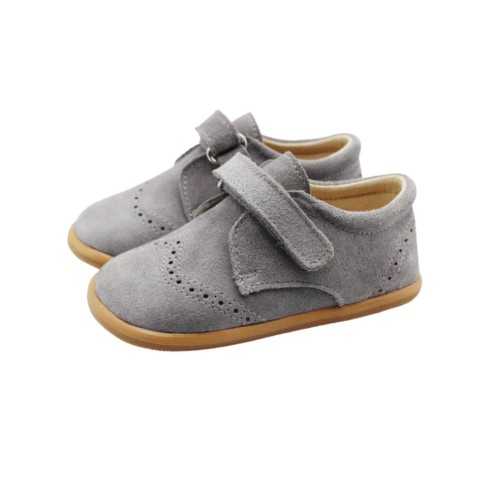 ZAPATO VELCRO LEO GRIS