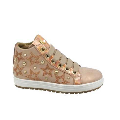 BOTA SNEAKER ESTRELLAS ROSA-ROSA METAL