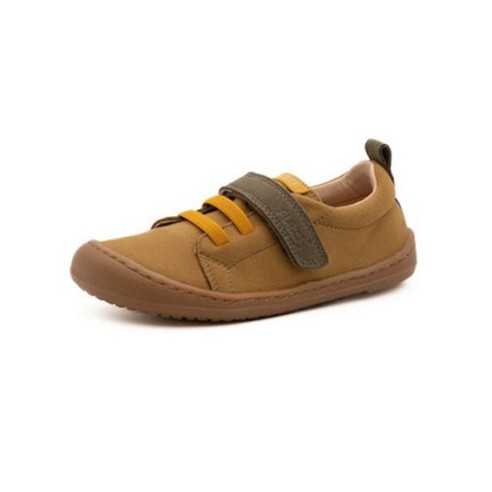 9006-R SNEAKER MICROFIBRA OCRE-VERDE