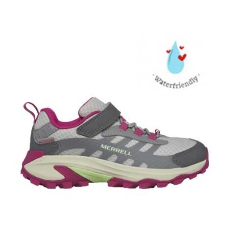 MOAB SPEED 2 LOW WATERPROOF GRIS-FUCSIA