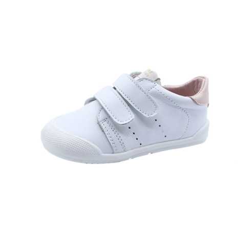 PARIS DEPORTIVA VELCROS BLANCO-ROSA