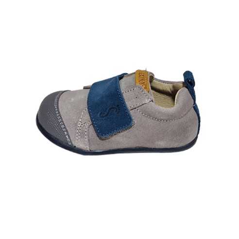 0153-H FLEXI VELCRO SOLAPA GRIS-AZUL