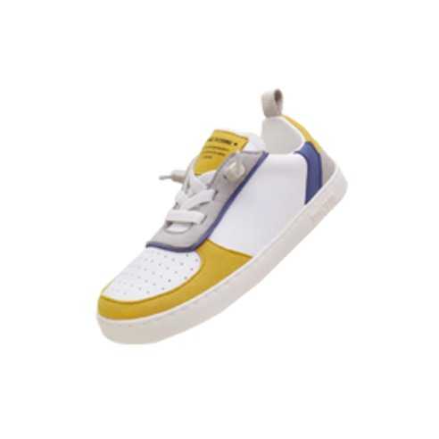 NUUK SNEAKER ELASTICO BLANCO-AZUL-AMARILLO