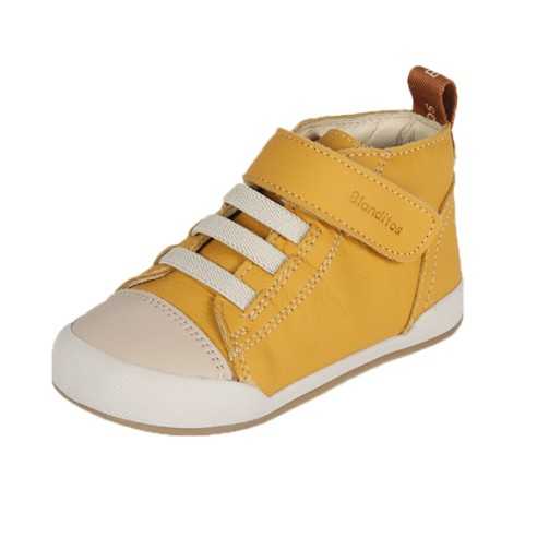 BOSTON BOTA ELASTICOVELCRO OCRE