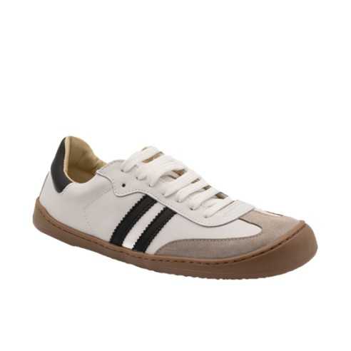 9026-R SNEAKER PIEL BAREFFOT BLANCO-NEGRO-GRIS