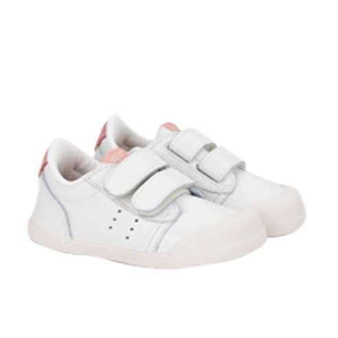 DEPORTIVA TENNIS VELCRO BLANCO-ROSA