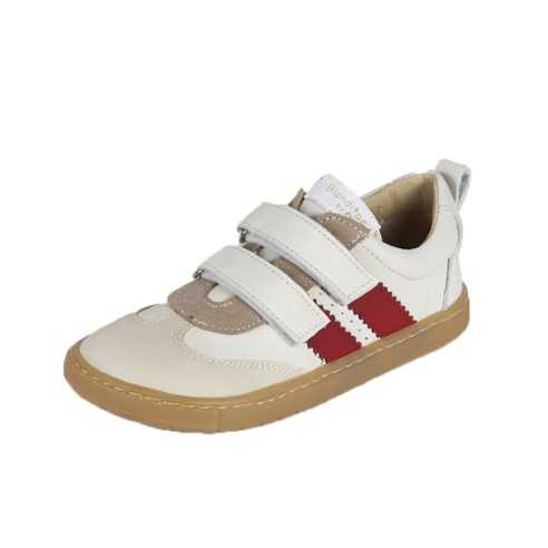 MAREA SNEAKER VELCROS BEIGE-ROJO