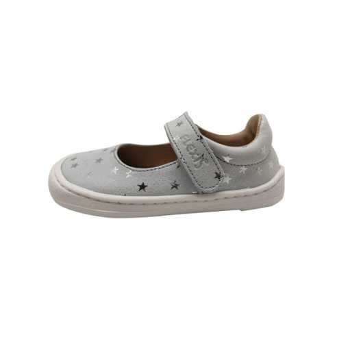 9020-R MERCEDES VELCRO BAREFOOT GRIS-PLATA