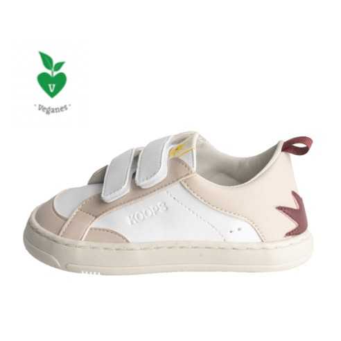 INDI KOOPS 2 VELCROS BLANCO-ROSA