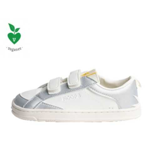 INDI KOOPS 2 VELCROS BLANCO-PLATA