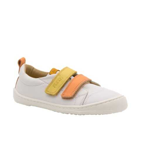 9000-R SNEAKER VELCROS BLANCO-AMARILLO-NARANJA