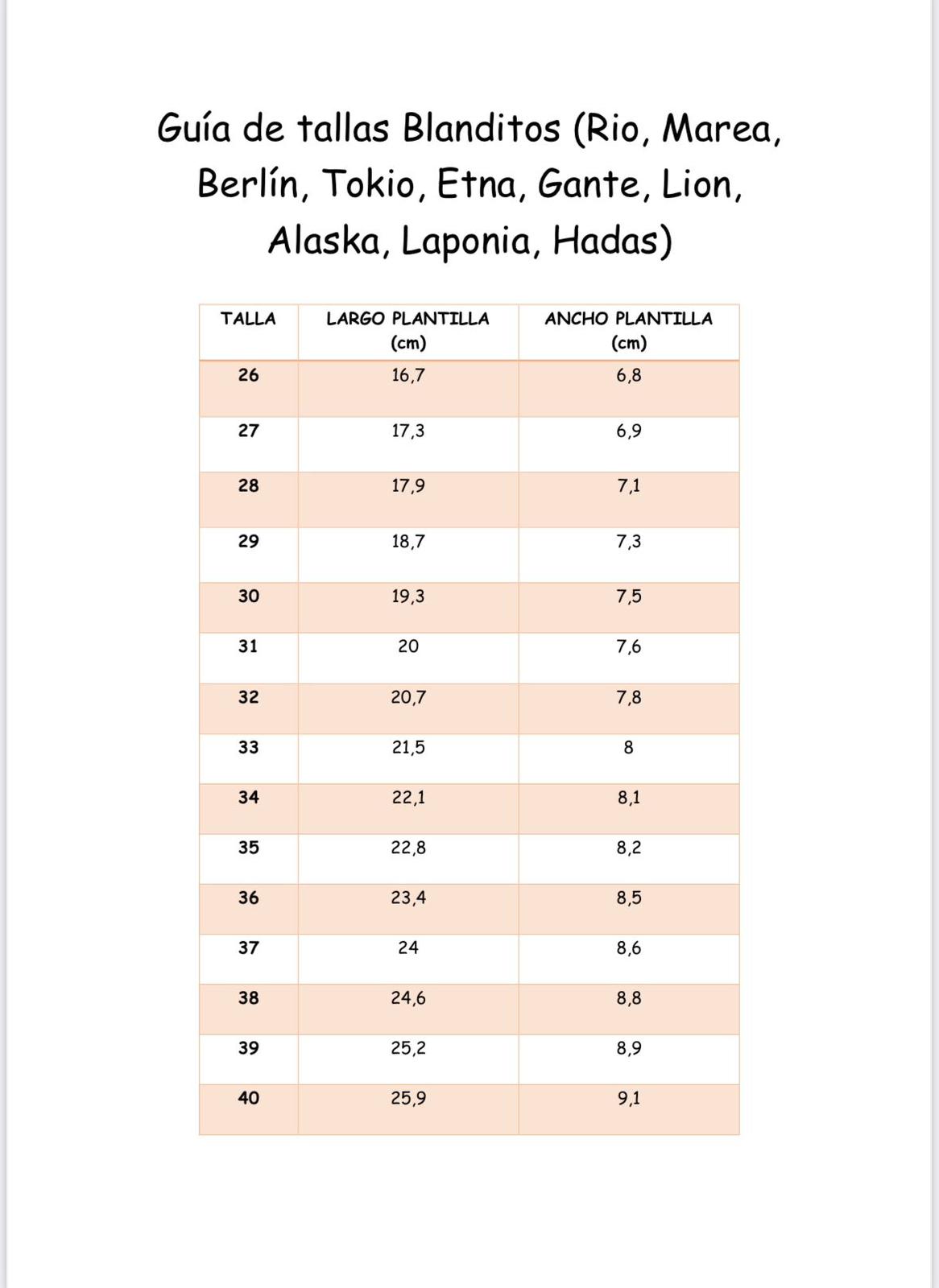Garvalin Guarantee Garvalin Guia Tallas Guia Tallas Garvalin Ezaş